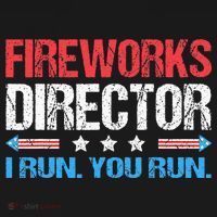 Fireworks Director I Run You Run Funny 4th Of July Mousepad thumb 1
