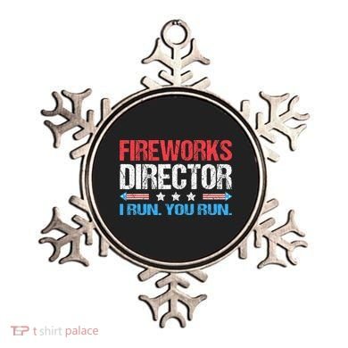 Fireworks Director I Run You Run Funny 4th Of July Ornament