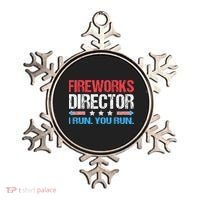Fireworks Director I Run You Run Funny 4th Of July Ornament thumb 0