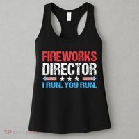 Fireworks Director I Run You Run Funny 4th Of July Women's Tank Top thumb 3