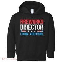 Fireworks Director I Run You Run Funny 4th Of July Toddler Hoodie thumb 0