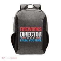 Fireworks Director I Run You Run Funny 4th Of July Vector Backpack thumb 0