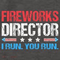 Fireworks Director I Run You Run Funny 4th Of July Vector Backpack thumb 2