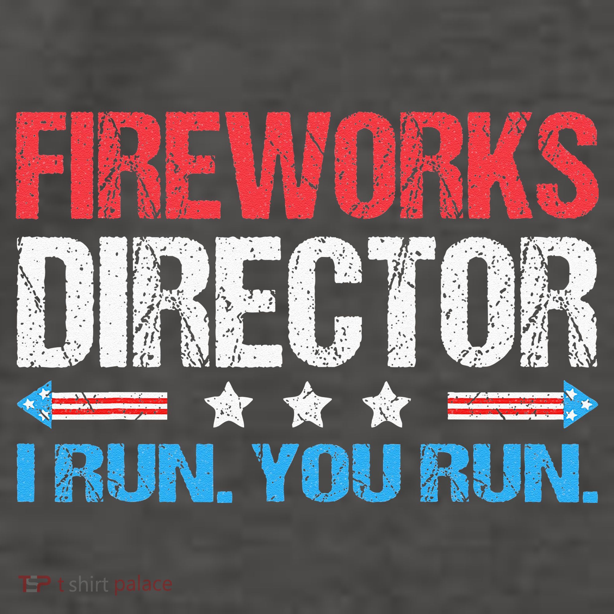 Fireworks Director I Run You Run Funny 4th Of July Vector Backpack