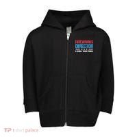 Fireworks Director I Run You Run Funny 4th Of July Toddler Zip Fleece Hoodie thumb 0