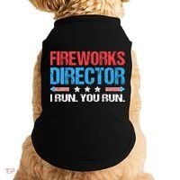 Fireworks Director I Run You Run Funny 4th Of July Doggie Tank thumb 0