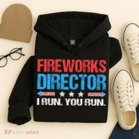 Fireworks Director I Run You Run Funny 4th Of July Hoodie thumb 4