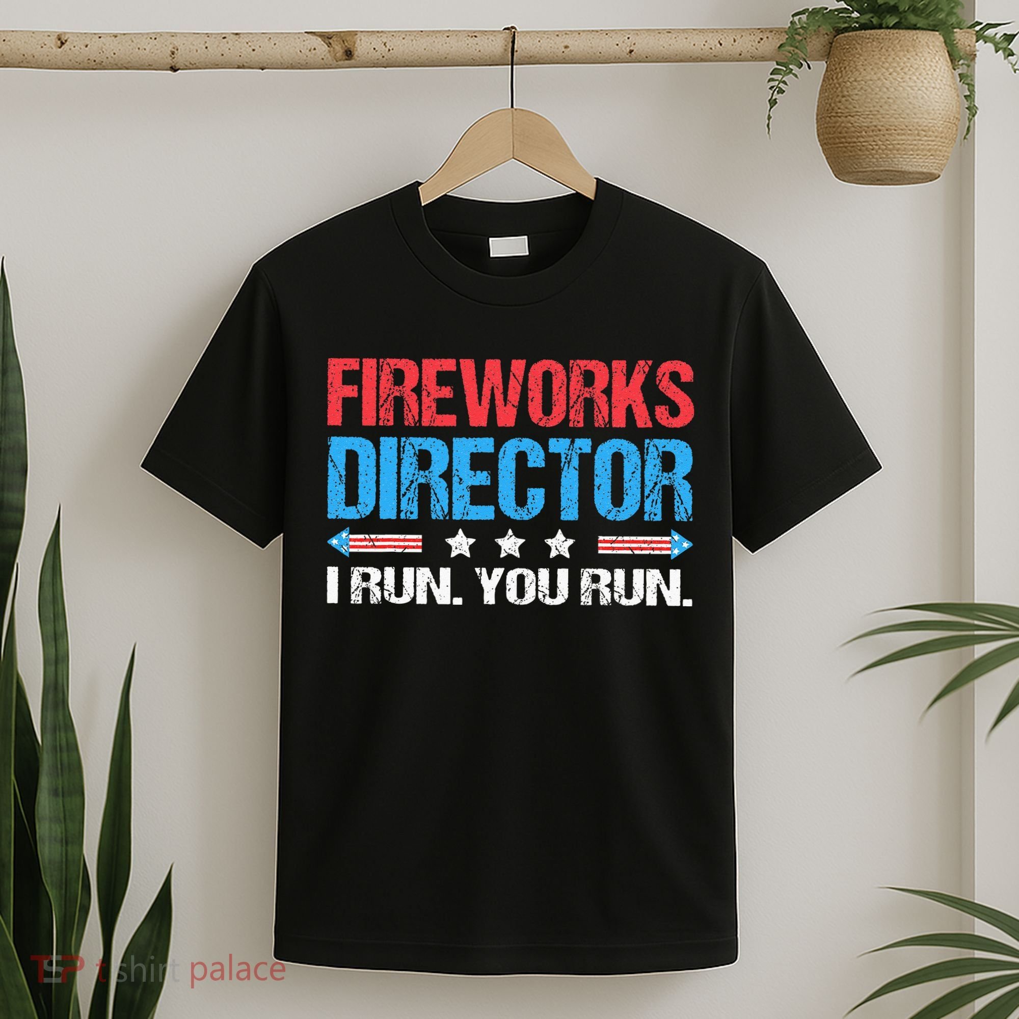 Fireworks Director I Run You Run Funny 4th Of July T-Shirt