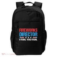 Fireworks Director I Run You Run Funny 4th Of July Backpack thumb 0