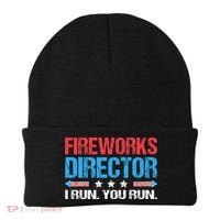 Fireworks Director I Run You Run Funny 4th Of July Beanie thumb 0