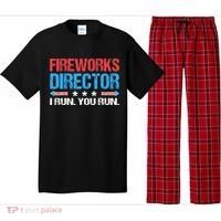 Fireworks Director I Run You Run Funny 4th Of July Pajama Set thumb 0