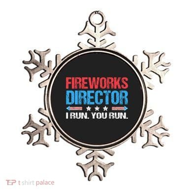 Fireworks Director I Run You Run Funny 4th Of July Ornament