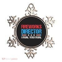 Fireworks Director I Run You Run Funny 4th Of July Ornament thumb 0