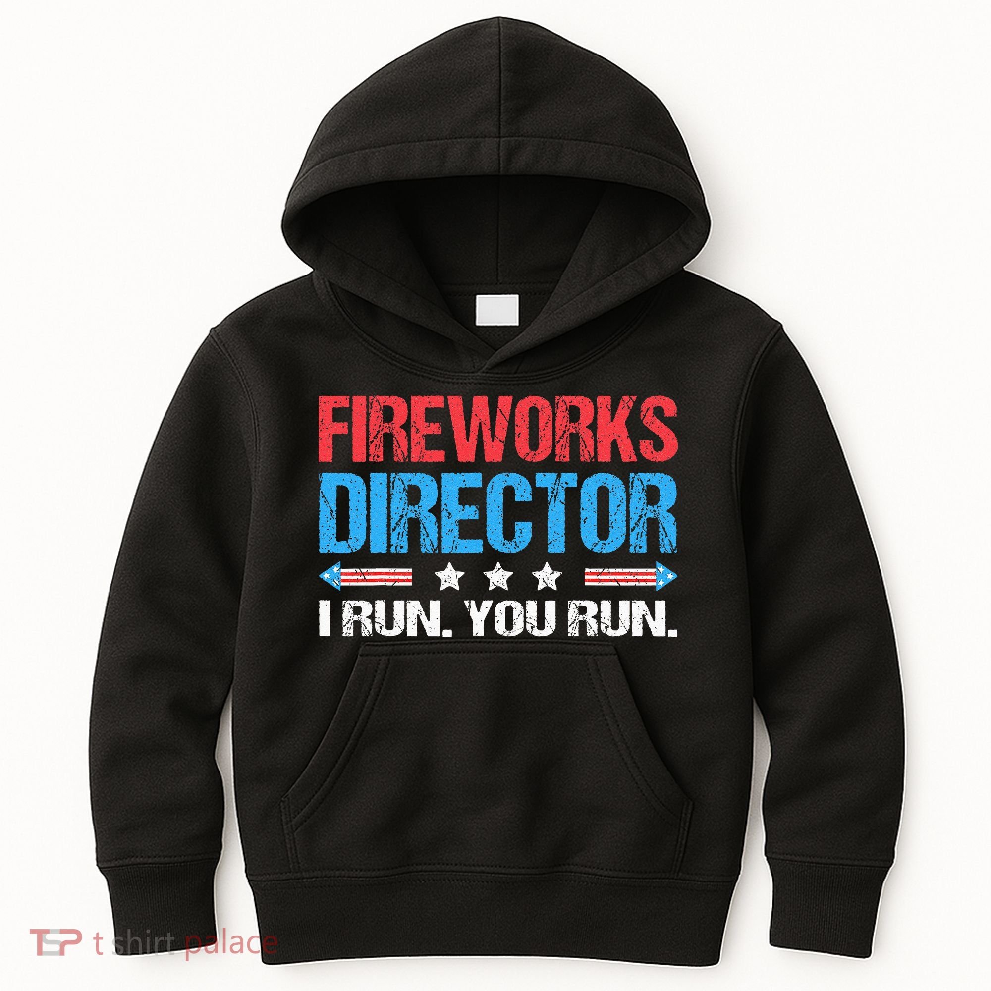Fireworks Director I Run You Run Funny 4th Of July Kids Hoodie