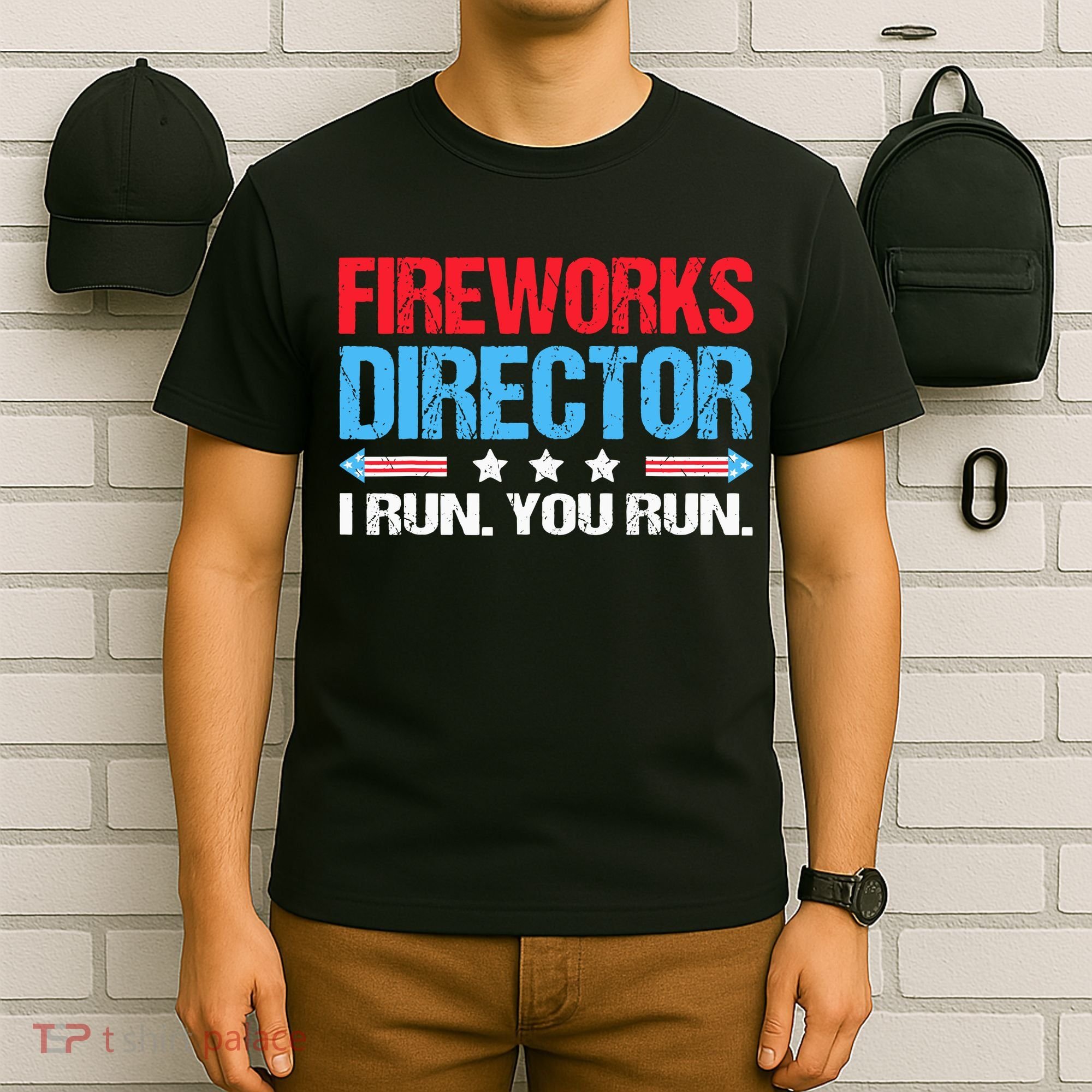 Fireworks Director I Run You Run T-Shirt