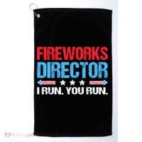 Fireworks Director I Run You Run Golf Towel thumb 0