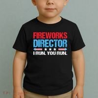 Fireworks Director I Run You Run Toddler T-Shirt thumb 2