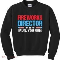 Fireworks Director I Run You Run Kids Sweatshirt thumb 0