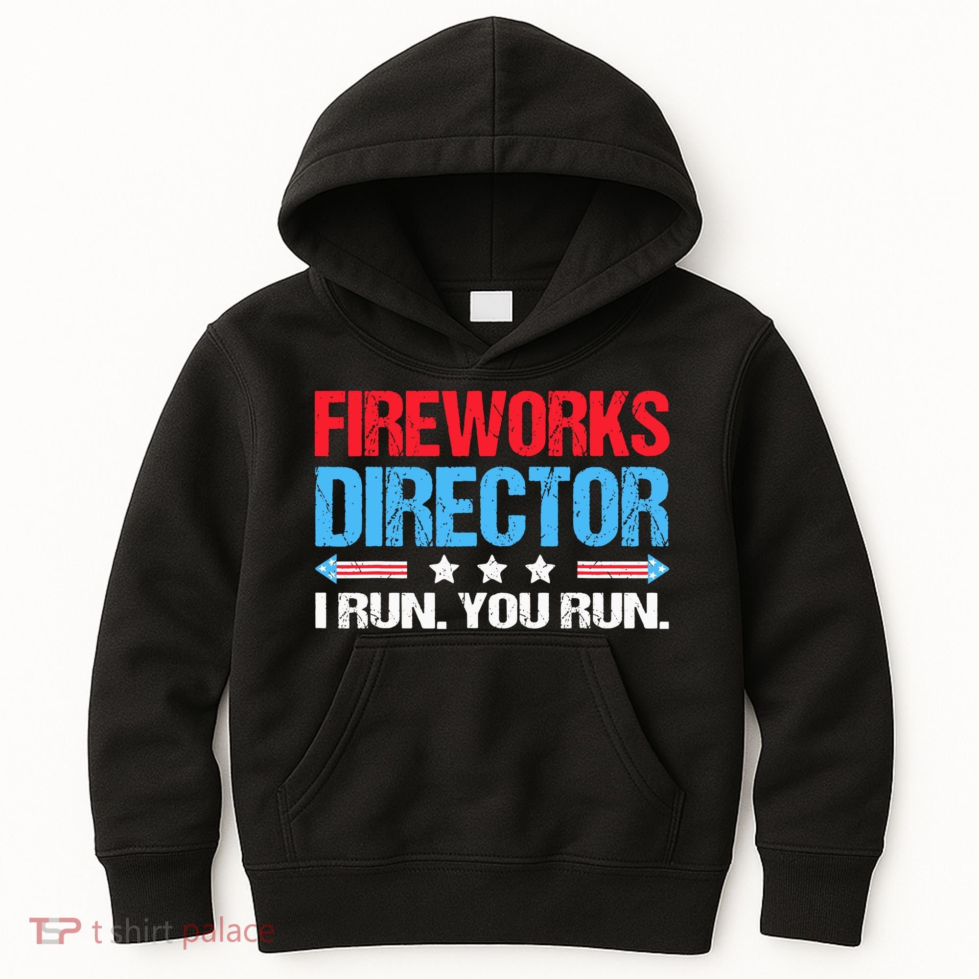 Fireworks Director I Run You Run Kids Hoodie