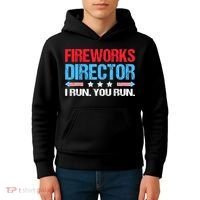 Fireworks Director I Run You Run Kids Hoodie thumb 4