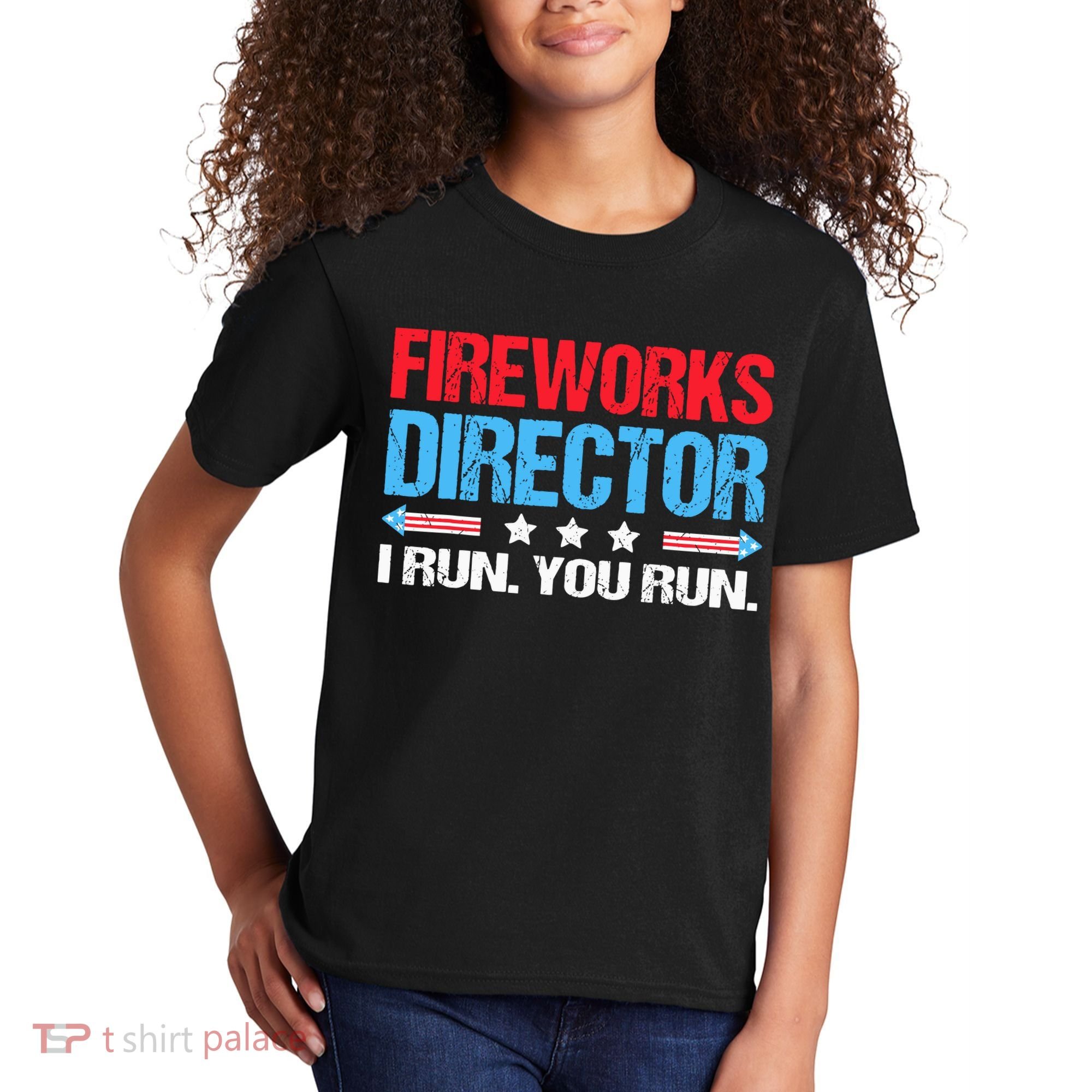 Fireworks Director I Run You Run Kids T-Shirt
