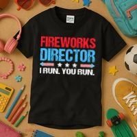 Fireworks Director I Run You Run Kids T-Shirt thumb 3