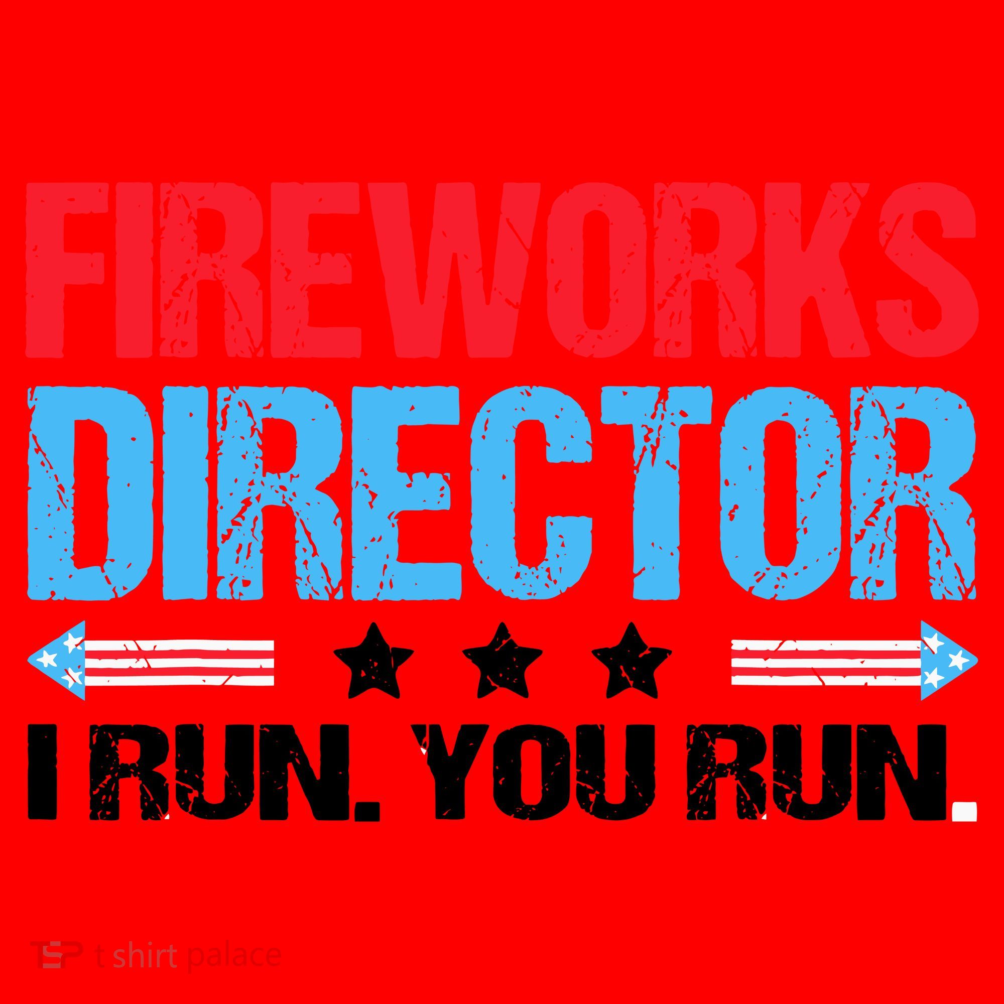 Fireworks Director I Run You Run Santa Hat