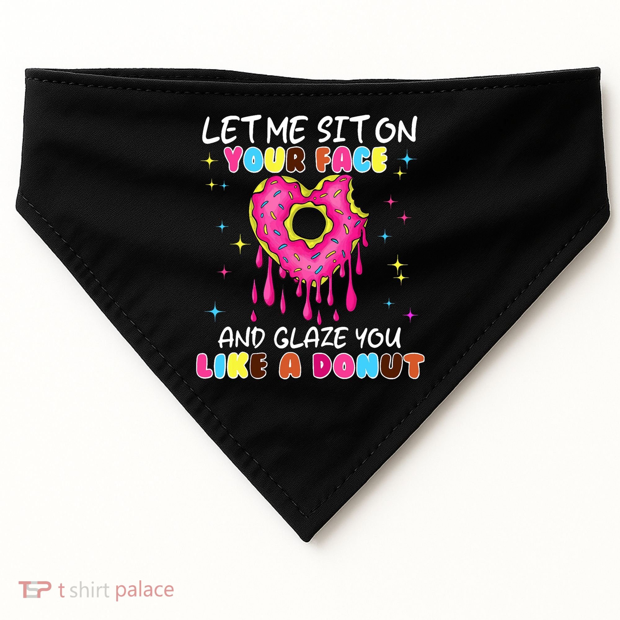 Funny Donut Inappropriate For Adult Humor USA-Made Doggie Bandana