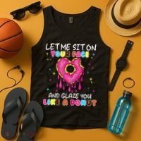 Funny Donut Inappropriate For Adult Humor Tank Top thumb 4
