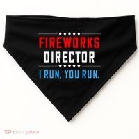 Fireworks Director I Run You Run USA-Made Doggie Bandana thumb 0