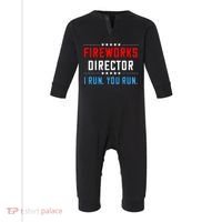 Fireworks Director I Run You Run Infant Fleece One Piece thumb 0