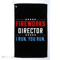 Fireworks Director I Run You Run Golf Towel thumb 0