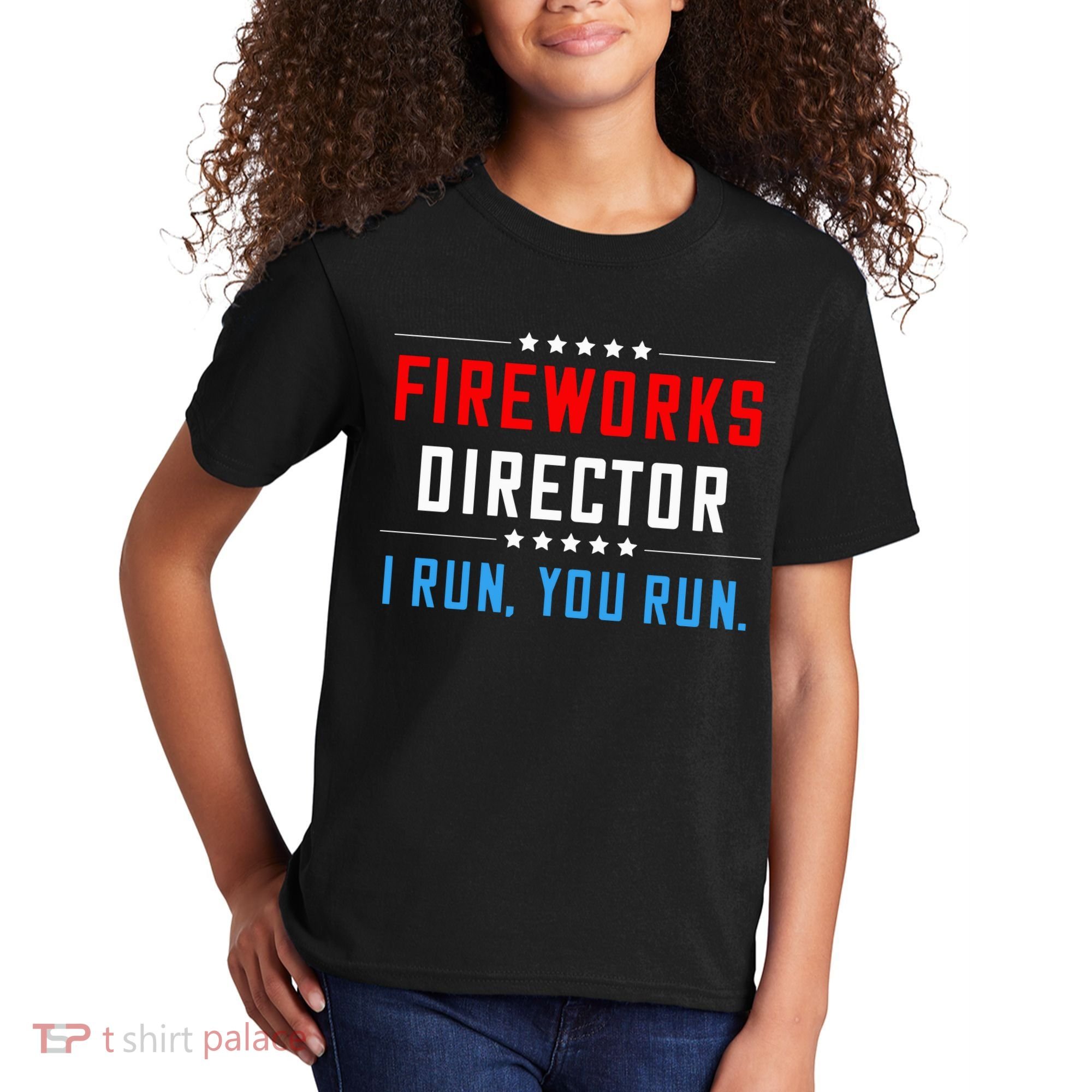 Fireworks Director I Run You Run Kids T-Shirt