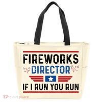 Fireworks Director If I Run You Run 4th Of July Tote Bag thumb 0