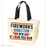 Fireworks Director If I Run You Run 4th Of July Tote Bag thumb 3
