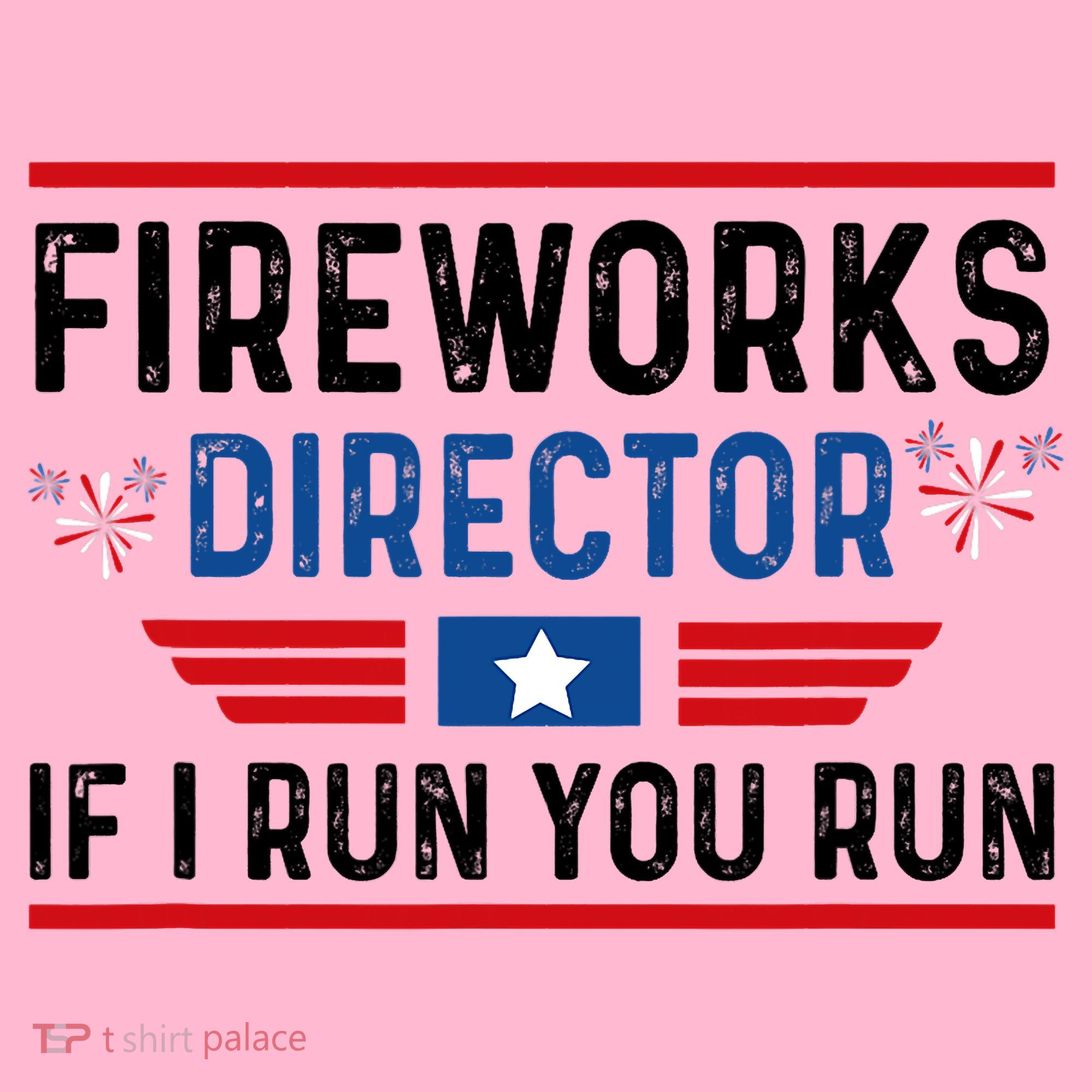 Fireworks Director If I Run You Run 4th Of July Coaster