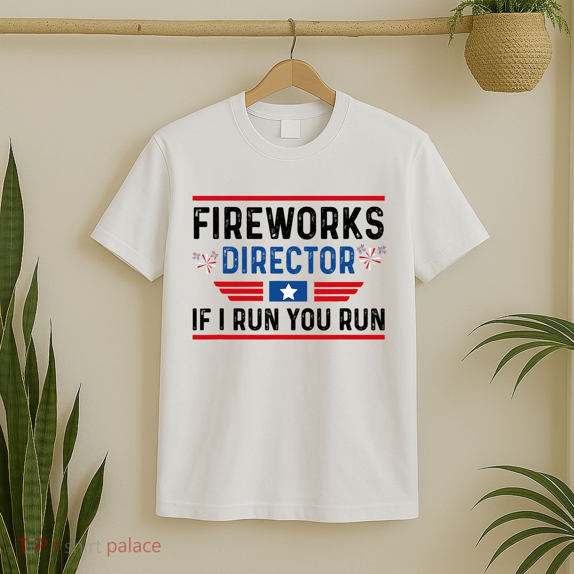 Fireworks Director If I Run You Run 4th Of July T-Shirt