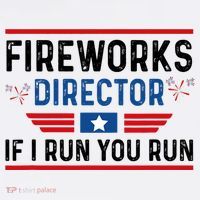 Fireworks Director If I Run You Run 4th Of July Women's Tank Top thumb 5