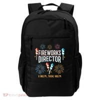 Fireworks Director I Run You Run Funny Backpack thumb 0