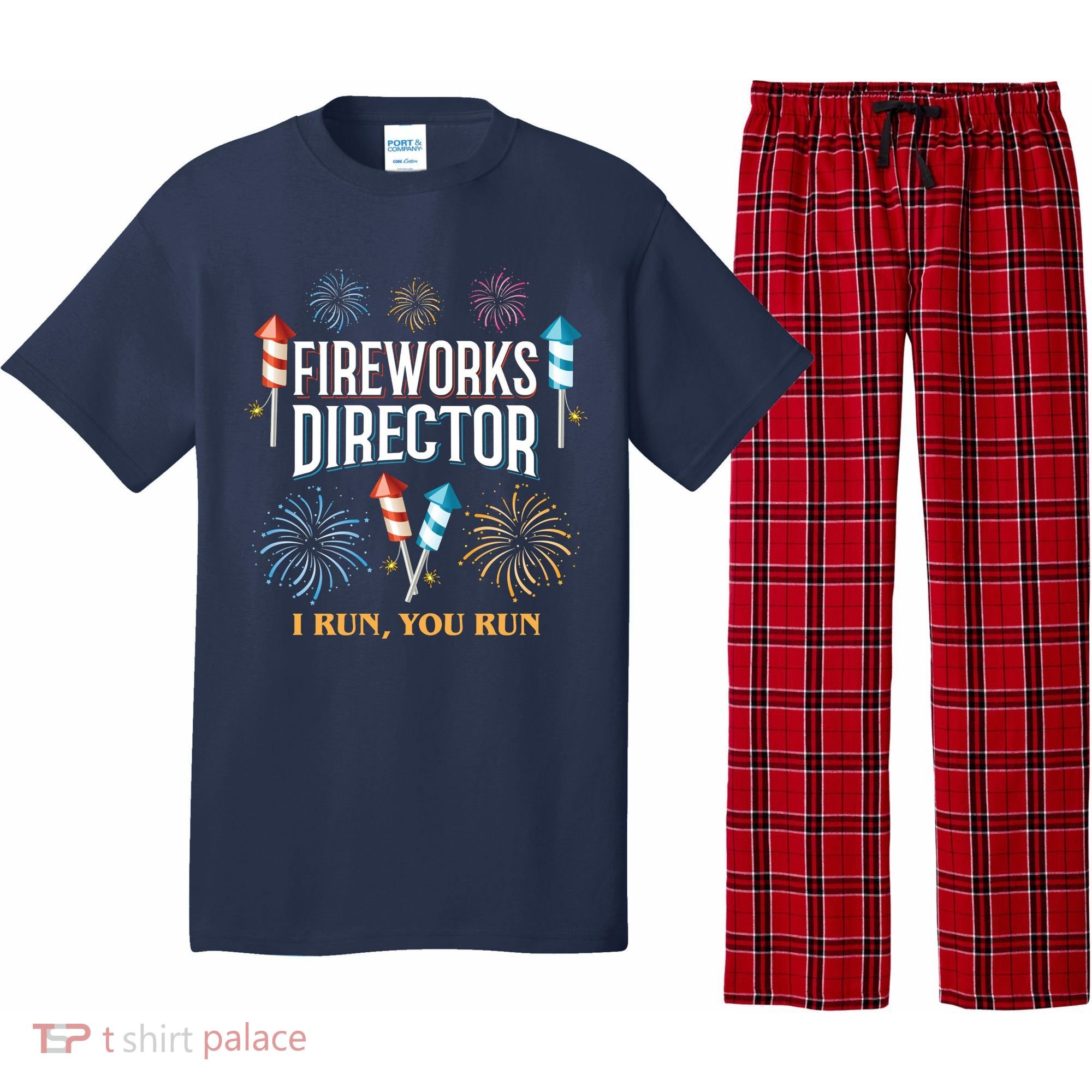 Fireworks Director I Run You Run Funny Pajama Set