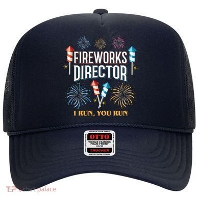 Fireworks Director I Run You Run Funny Hat