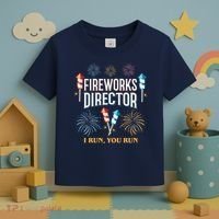 Fireworks Director I Run You Run Funny Toddler T-Shirt thumb 3