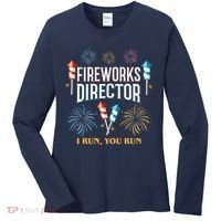 Fireworks Director I Run You Run Funny Women's Long Sleeve Shirt thumb 0