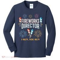 Fireworks Director I Run You Run Funny Kids Long Sleeve Shirt thumb 0