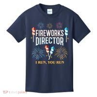 Fireworks Director I Run You Run Funny Kids T-Shirt thumb 0