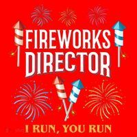 Fireworks Director I Run You Run Funny Santa Hat thumb 1