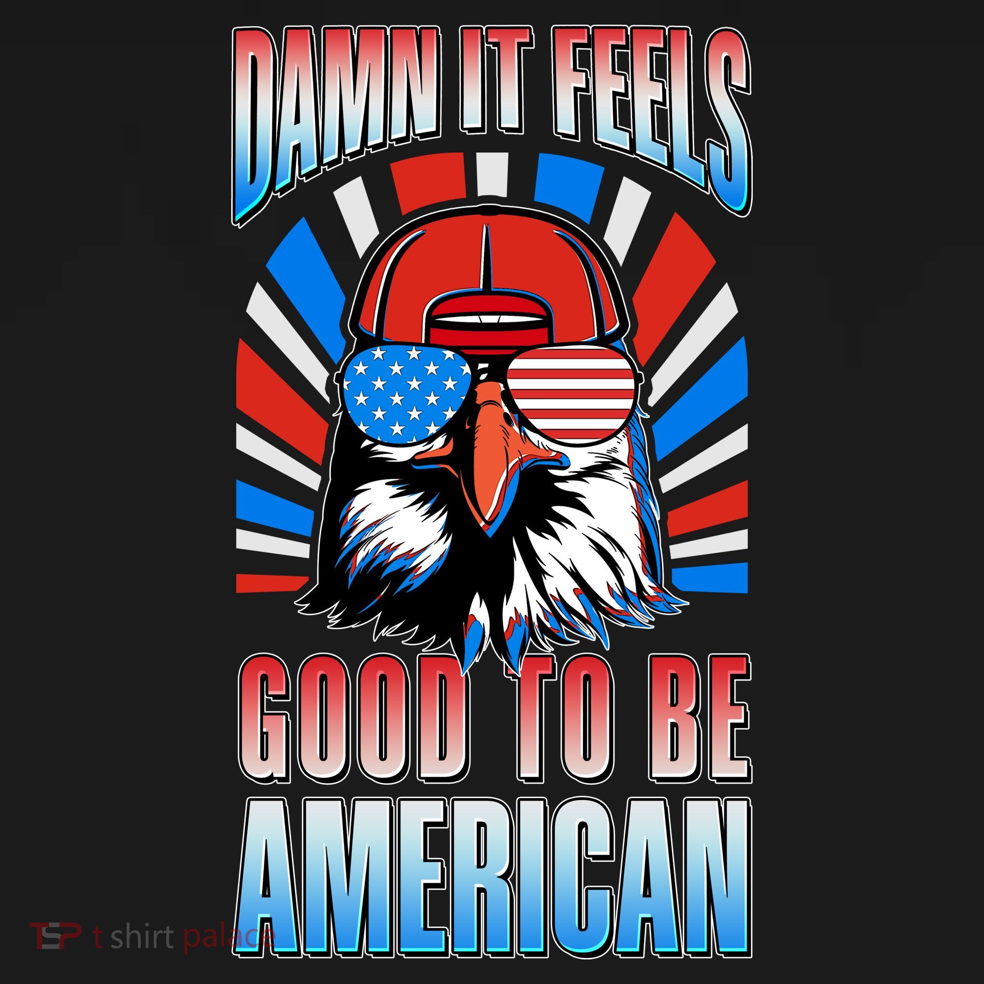 Funny Damn It Feels Good To Be American Eagle 4th Of July Bucket Hat
