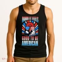 Funny Damn It Feels Good To Be American Eagle 4th Of July Tank Top thumb 3