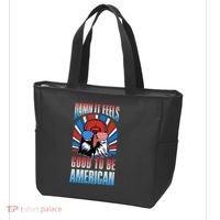 Funny Damn It Feels Good To Be American Eagle 4th Of July Tote Bag thumb 3