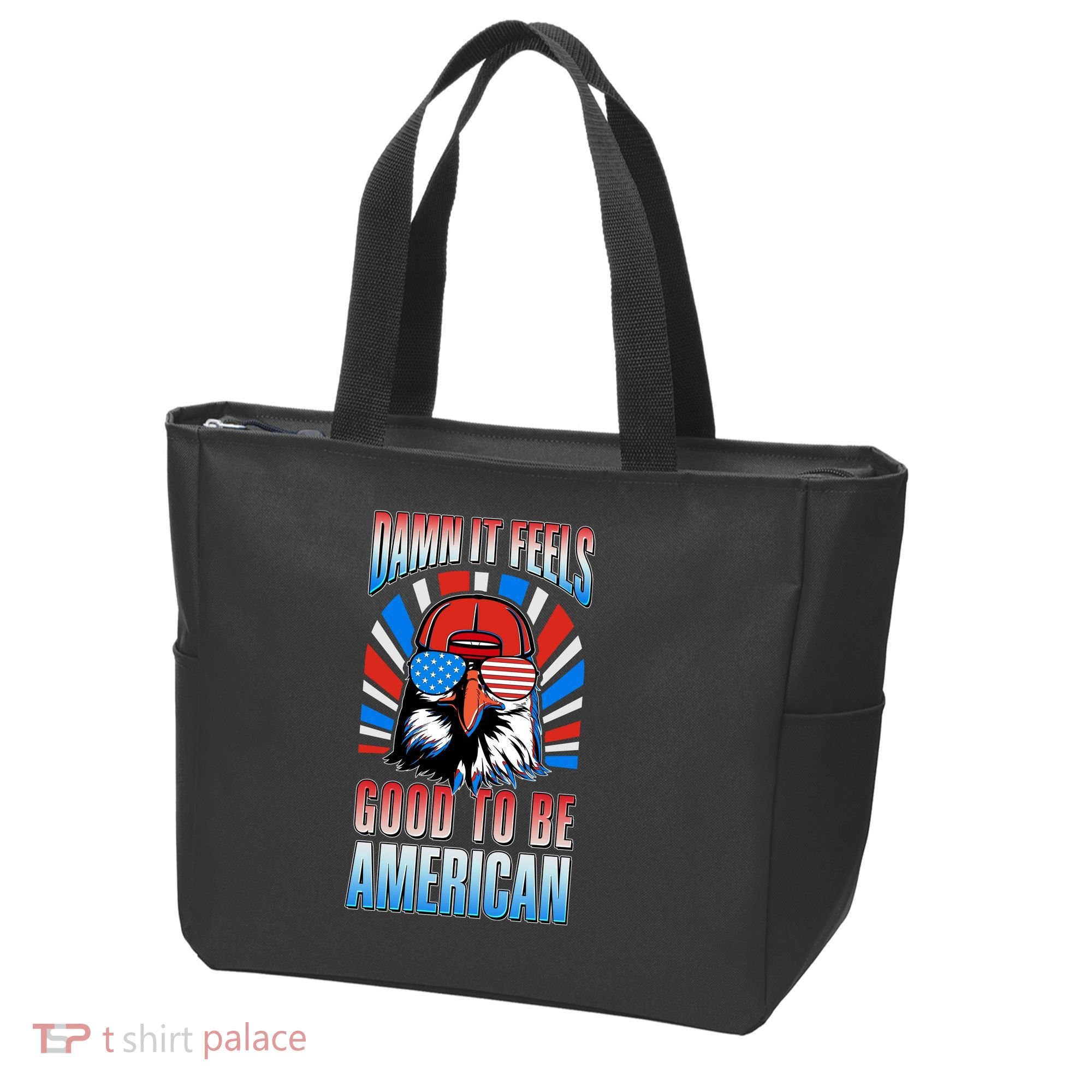 Funny Damn It Feels Good To Be American Eagle 4th Of July Tote Bag